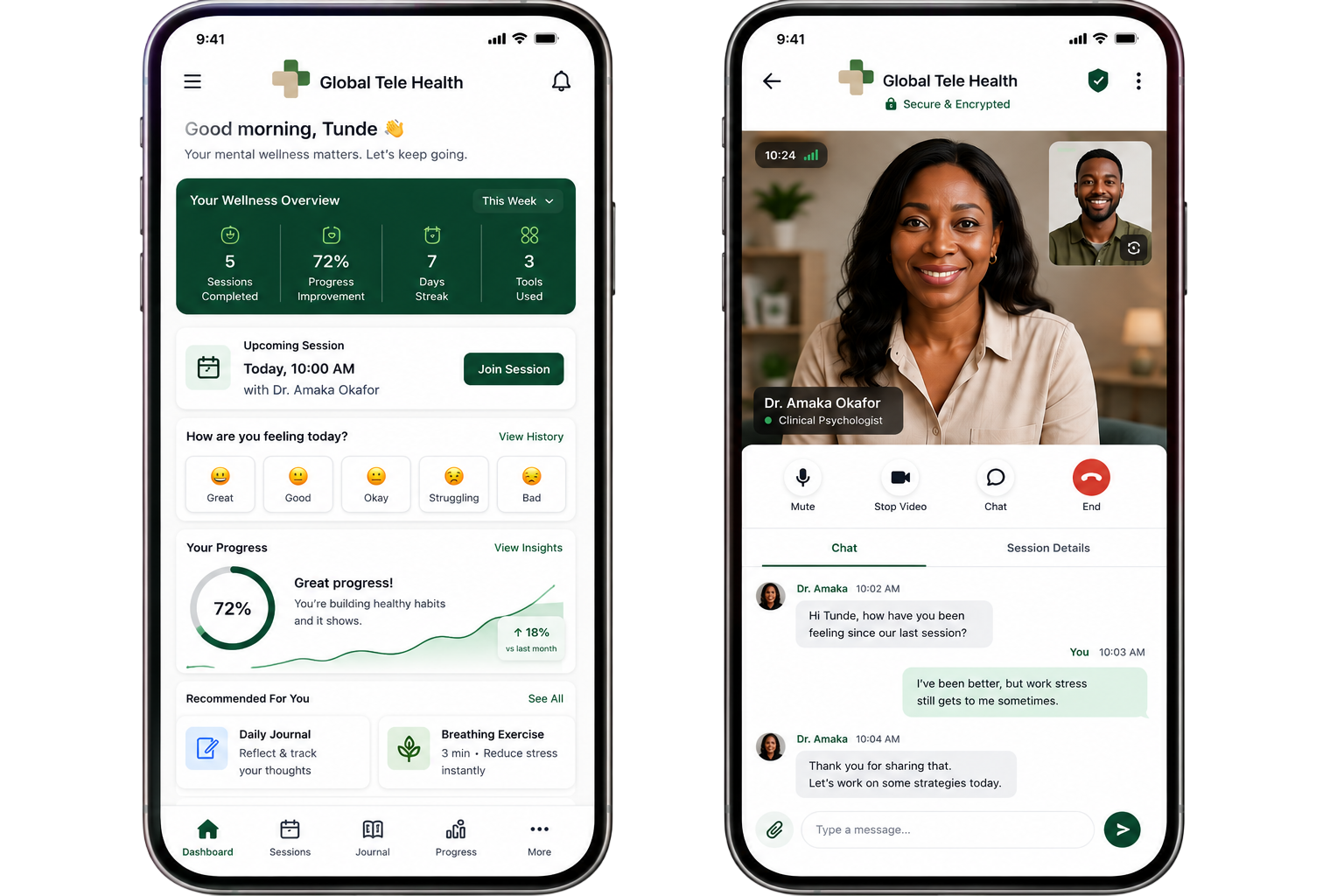 GlobalTellyHealth Mobile App